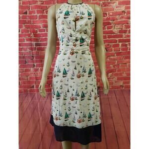 Melissa Masse Ship Prints Halter Sleeveless Women's Dress Size XS?